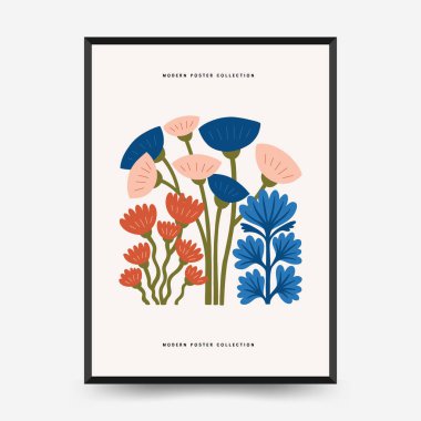 İçinde botanik resimlerin, soyut çiçeklerin, vazoların ve el yapımı çizimlerin yer aldığı düzenlenebilir çiçek şablonları. Minimalist tarzda birden fazla modern çiçek kompozisyonu içerir. Duvar sanatı, iç tasarım, baskı materyalleri, dijital