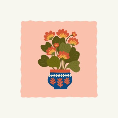 Çiçek soyut elementler. Botanik kompozisyonu. Modern trend Matisse minimal tarzı. Çiçek posteri, davet. Tebrik kartı veya davet tasarımı için vektör düzenlemeleri