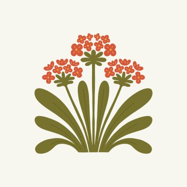 Çiçek soyut elementler. Botanik kompozisyonu. Modern trend Matisse minimal tarzı. Çiçek posteri, davet. Tebrik kartı veya davet tasarımı için vektör düzenlemeleri