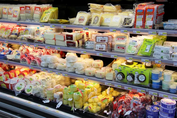 Selectie van kaas — Stockfoto
