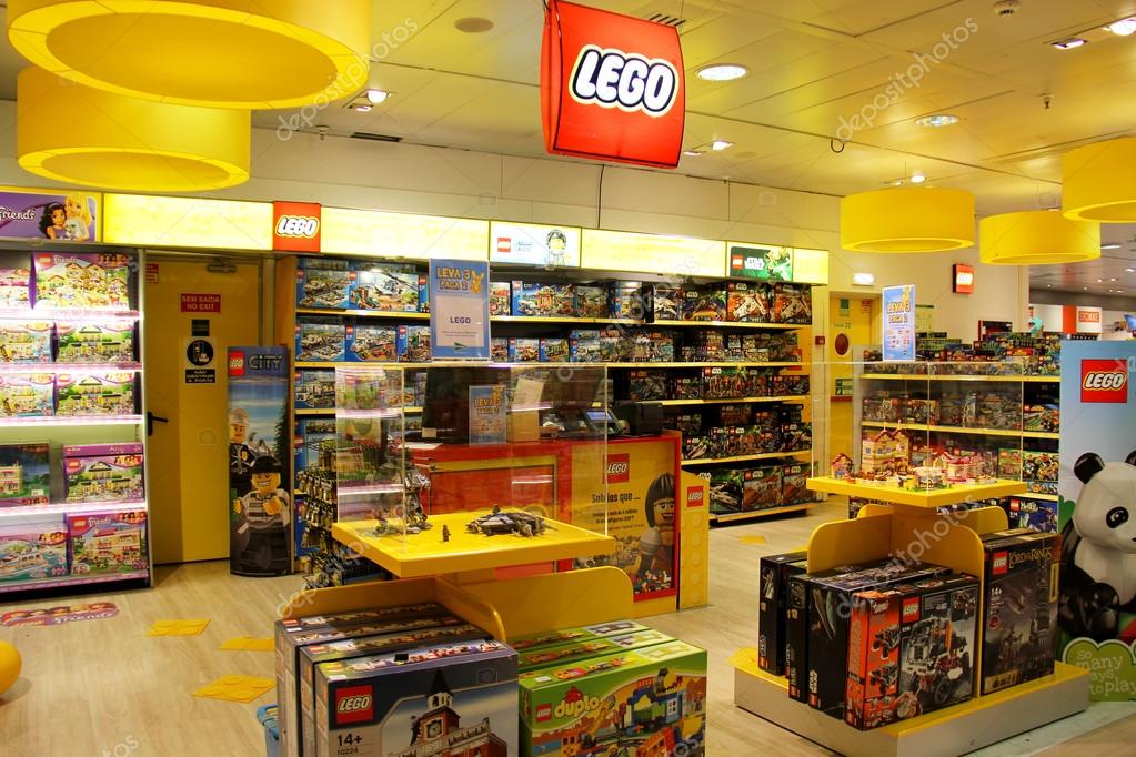 Lisbon, Portugal. Circa April 2014. Lego department in a store in lisbon Portugal.