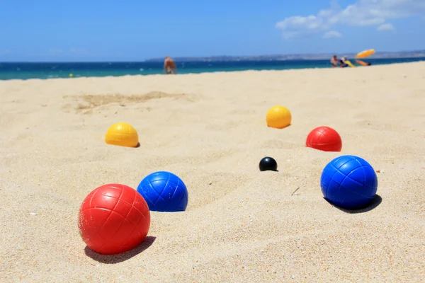 Games on the beach — Stock Photo, Image