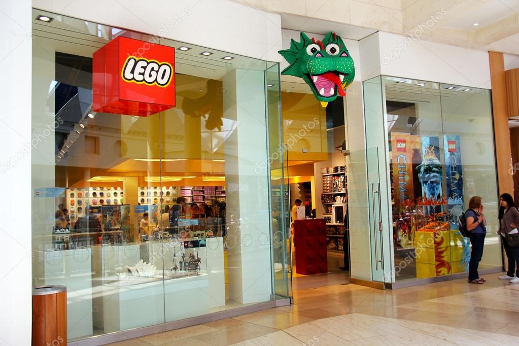 London, England, Circa July 2014. Entance to a Lego store in England.