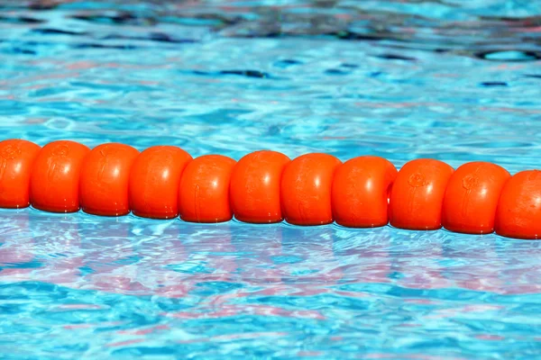 Swimming pool lane Ropes — Stock Photo, Image