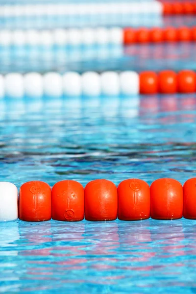 Swimming pool lane Ropes — Stock Photo, Image