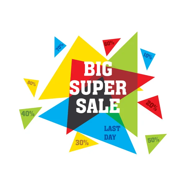 Triangles pattern big super sale — Stock Vector