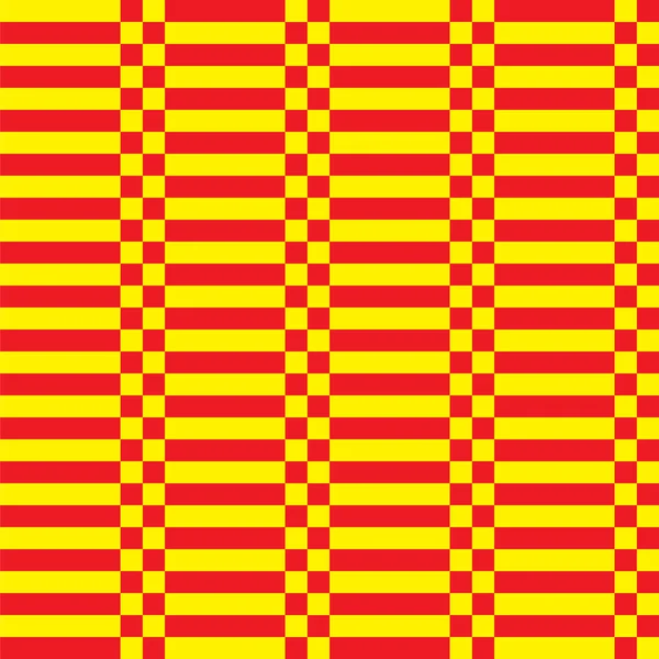 Röda och gula rektangeln seamless mönster — Stock vektor