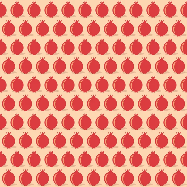 Pomegranate fruit pattern — Stock Vector