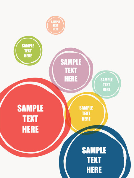 colorful round frames