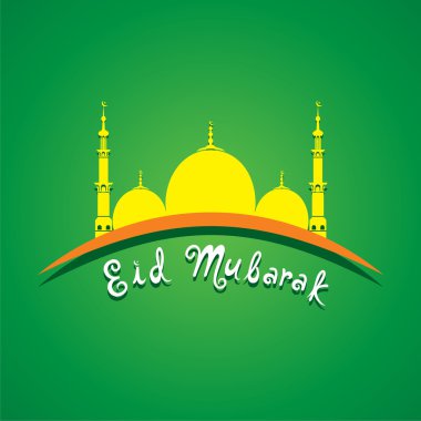 Eid mubarak tebrik kartı 