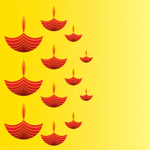 Design de salutation créatif diwali — Image vectorielle