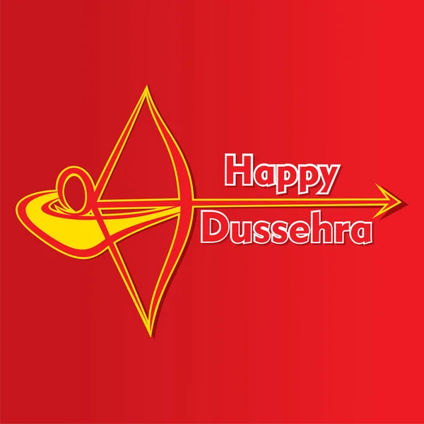 행복 dussehra 축제 포스터 — 스톡 벡터