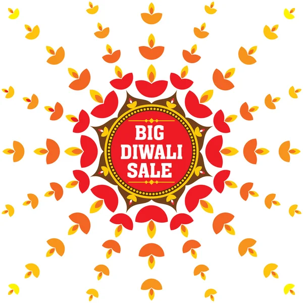 Diwali creativo ofrecen diseño de banner — Archivo Imágenes Vectoriales