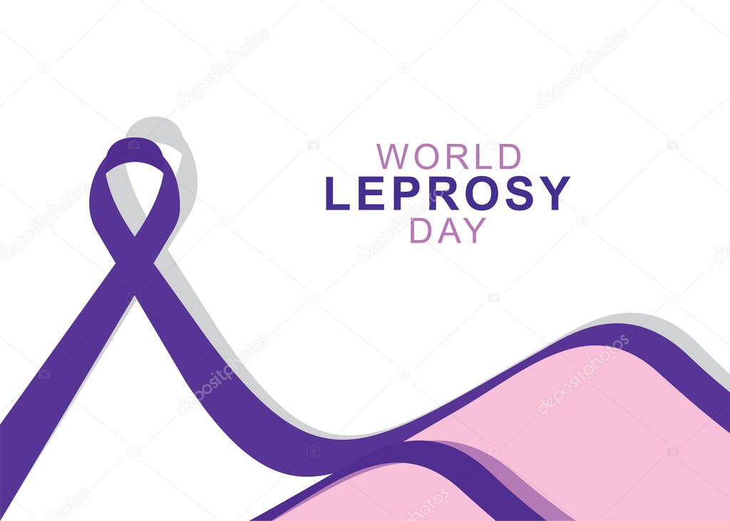 Vector illustration on the theme of World Leprosy Day poster design