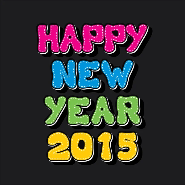 Bonne année 2015 résumé salutation design — Image vectorielle