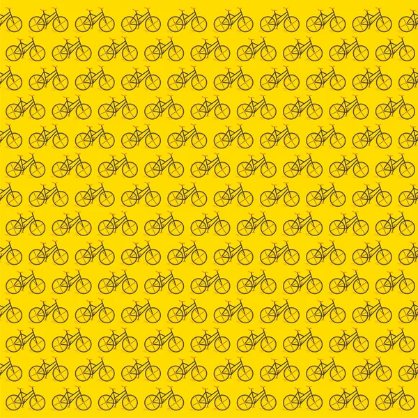 Fondo de patrón de bicicleta creativa — Vector de stock