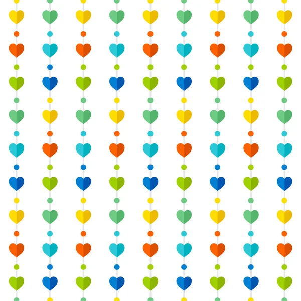 Colorful Heart Shape Pattern — стоковый вектор