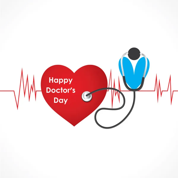 Happy doctors day banner — Stock Vector