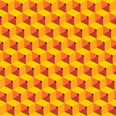 Soyut küp tasarım deseni