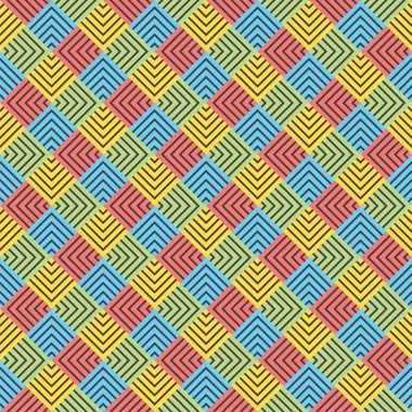 Yaratıcı kare şerit deseni