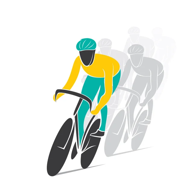 Conception de course cycliste — Image vectorielle