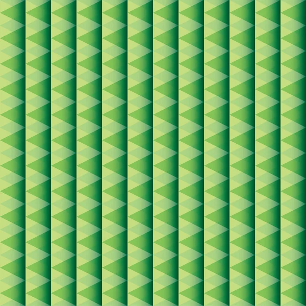 在绿色背景中抽象三角模式 — 图库矢量图片