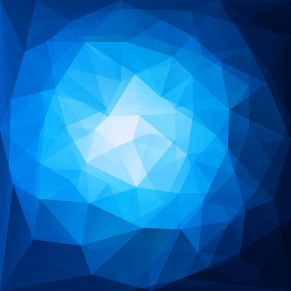Abstraktes blaues dreieckiges Zufallsmuster — Stockvektor