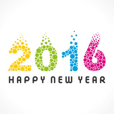 renkli balon tasarım yeni yıl 2016 tasarım