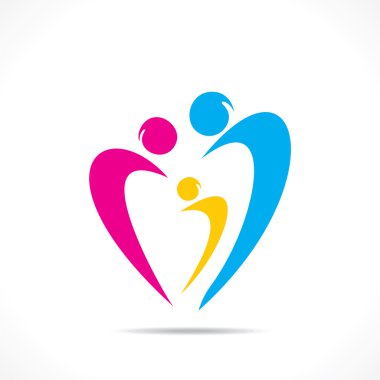 yaratıcı aile simgesi tasarım