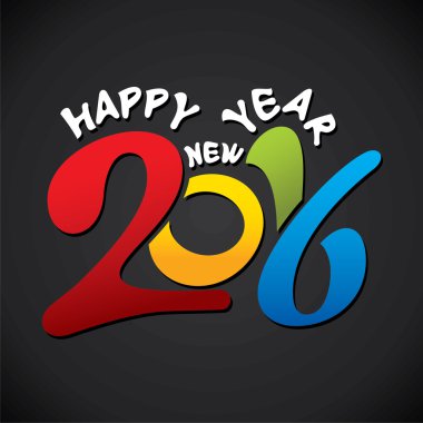 Mutlu yeni yıl 2016 tasarım