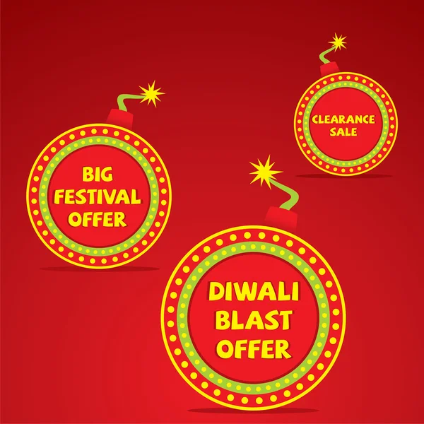 Conception de bannière shopping Happy Diwali — Image vectorielle