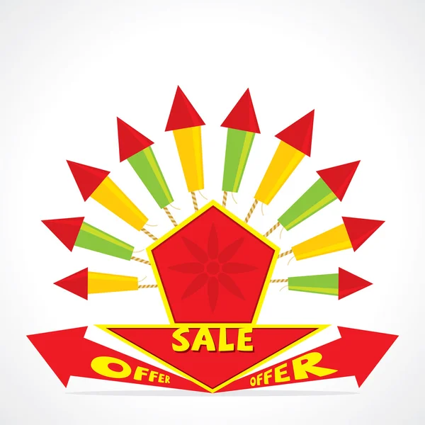 Diseño de banner de oferta creativa para el festival diwali — Vector de stock