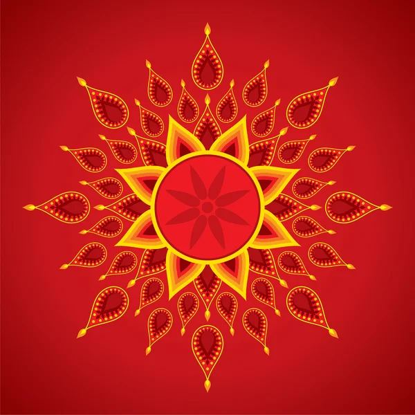 Diwali wenskaart — Stockvector