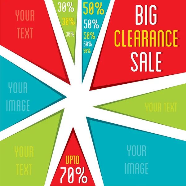 Creative big offer discount banner or flyer — Stock Vector