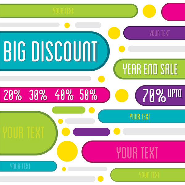 creative big offer discount flyer