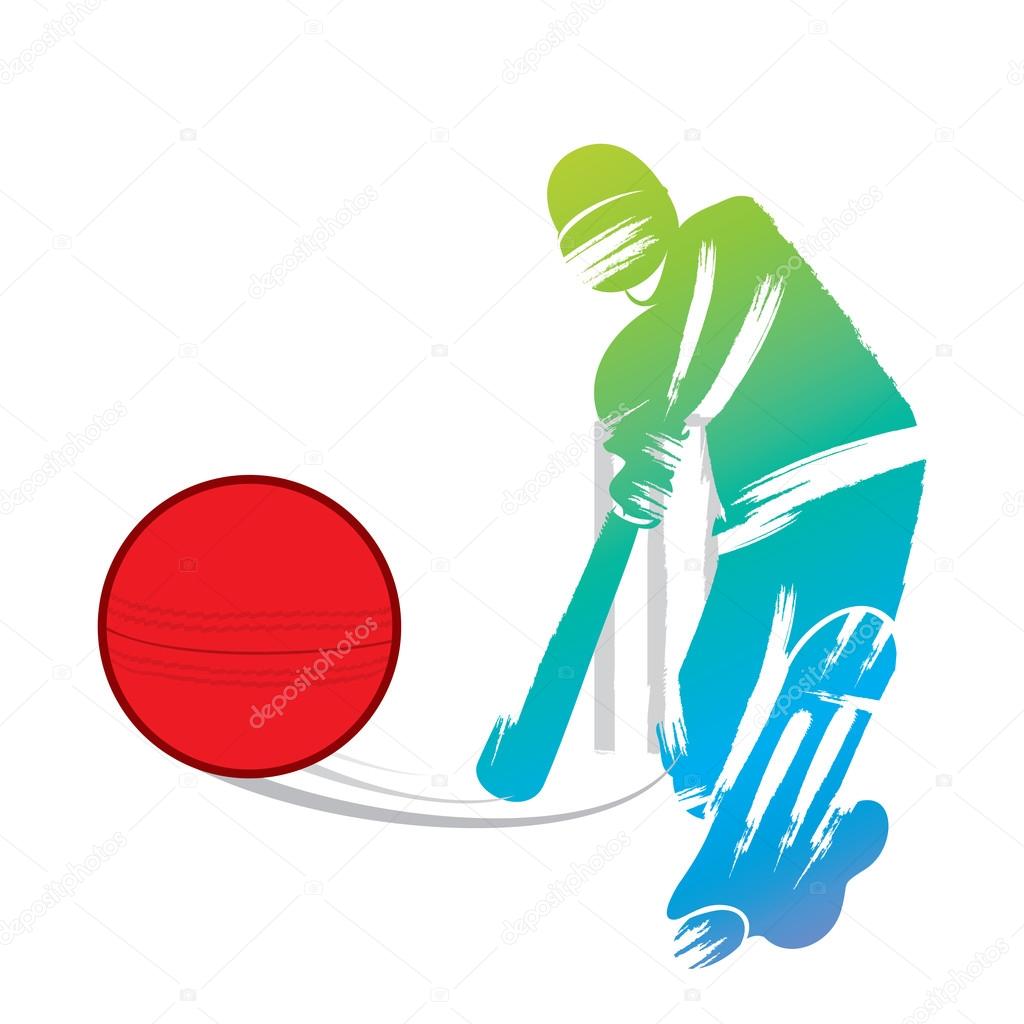 colorful cricket player