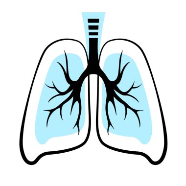 Akciğerler teknoloji logo tasarım vektörü, solunum sistemi logosu şablon dizayn eder. Simge. Ciğerlere dikkat. Logo Şablon Tasarım Vektörü, Amblem, Tasarım Konsepti, Yaratıcı Sembol