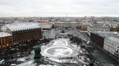 St. Petersburg görünümünden St. Isaac's Cathedral heights