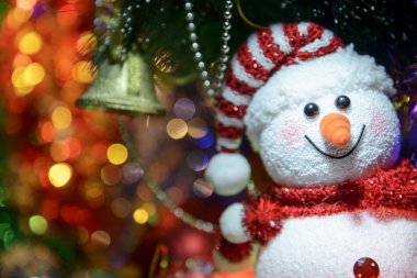 Kardan adam ve Noel dekor Fairytale Noel kompozisyonu