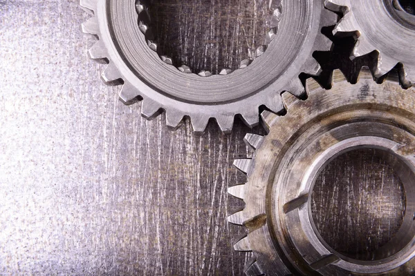 Gears'ı metal arka plan üzerinde