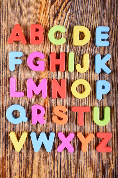 Plastik alfabesi harfleri — Stok fotoğraf