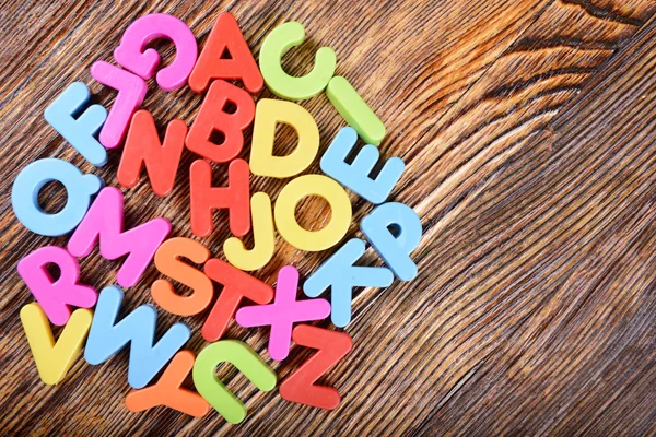 Plast alfabetet bokstäver — Stockfoto