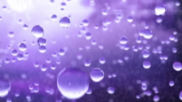 Krople deszczu spadające w zwolnionym tempie. Pętla stanie. HD 1080. — Wideo stockowe