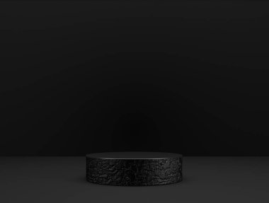 Arkaplandaki sunum aşaması olarak soyut şablon - 3B Resim