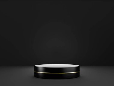 Arkaplandaki sunum aşaması olarak soyut şablon - 3B Resim