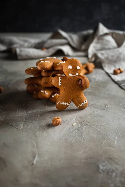 Galletas Caseras Jengibre Hombre —  Fotos de Stock