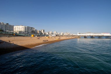 Brighton ve Hove UK, 10 Temmuz 2019: Ünlü Brighton İskelesi
