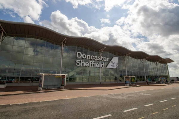 Doncaster Sierpnia 2019 Międzynarodowe Lotnisko Doncaster Sheffield Robin Hood Przed — Zdjęcie stockowe