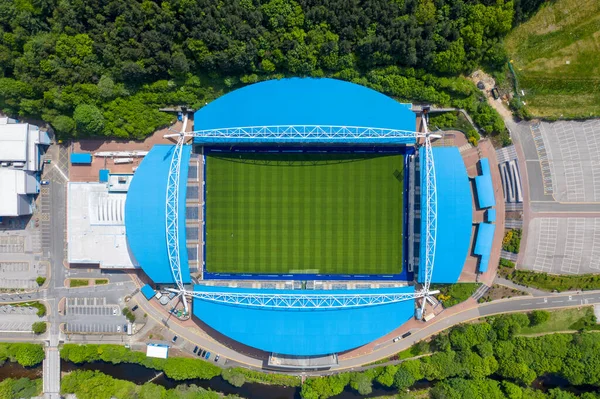 Aerial Photo John Smith Stadium Home Huddersfield Town Football Club — стокове фото