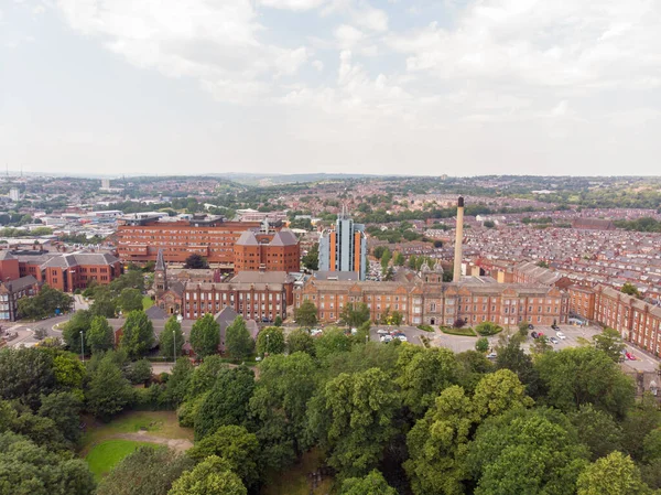 Foto Aérea Del Hospital Universitario James Leeds West Yorkshire Inglaterra — Foto de Stock